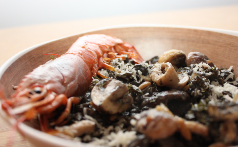 Black risotto